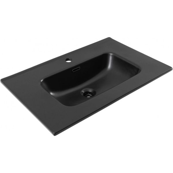 Раковина Aquanet Flat 329254 70 см чёрный матовый