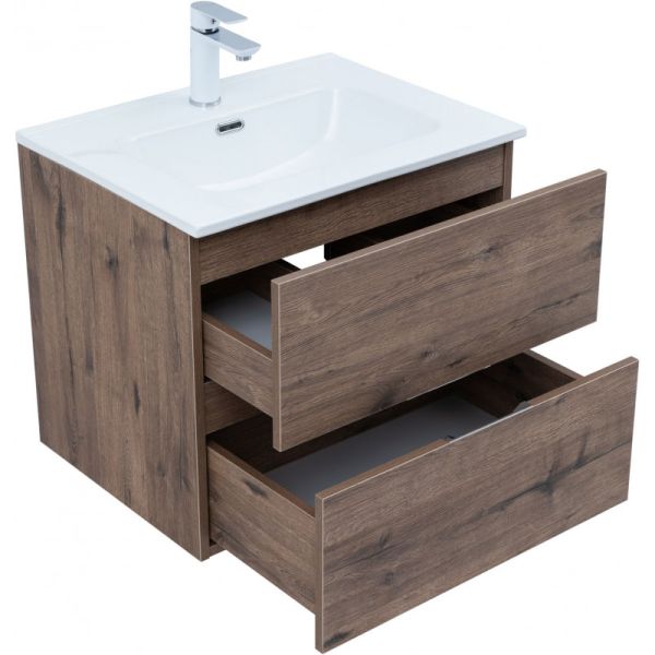 Тумба под раковину Aquanet Алвита New 334184 60 см дуб веллингтон табак