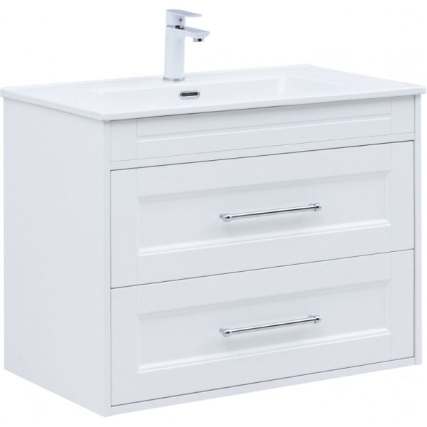 Тумба под раковину Aquanet Бостон New 306368 80 см белый сатин