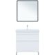 Тумба под раковину Aquanet Слим 346044 80 см белый сатин