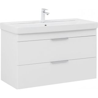 Тумба под раковину Aquanet Ирис New 339280 100 см белый глянец