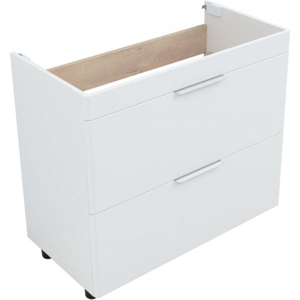 Тумба под раковину Aquanet Ирис New 336309 90 см белый глянец