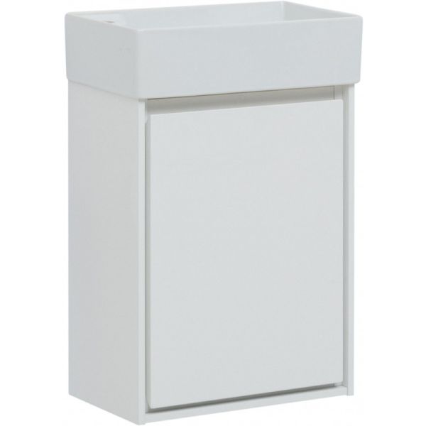Тумба под раковину Aquanet Милан 339962 45 см белый  глянец