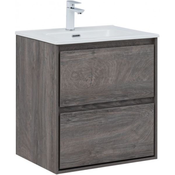 Тумба под раковину Aquanet Милан 336372 60 см дуб рошелье