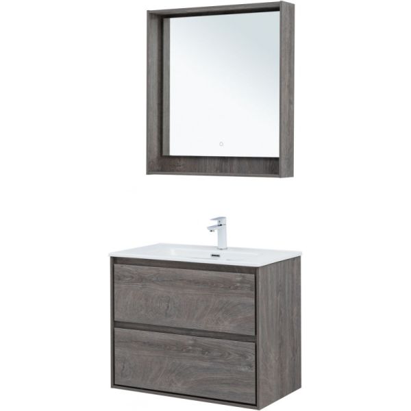 Тумба под раковину Aquanet Милан 336374 80 см дуб рошелье