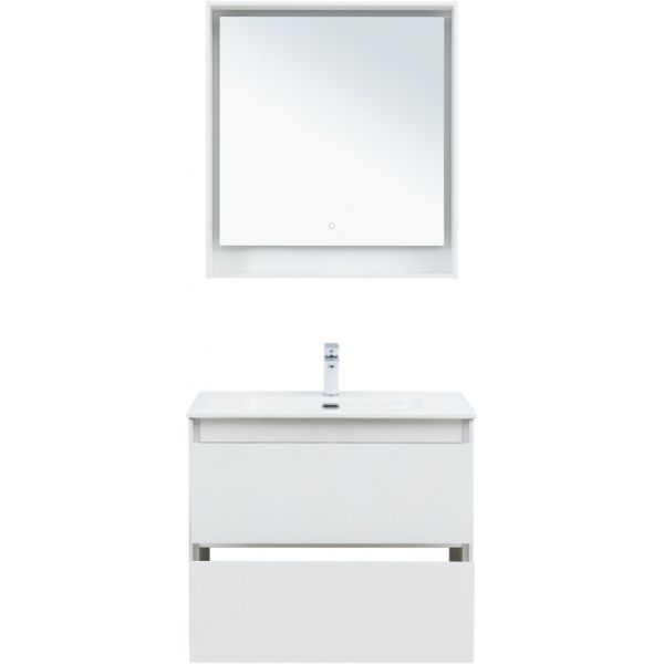 Тумба под раковину Aquanet Милан 336369 80 см белый глянец