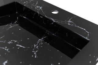 Раковина над стиральной машиной Stella Polar Берта SP-00001744 60см чёрный мрамор