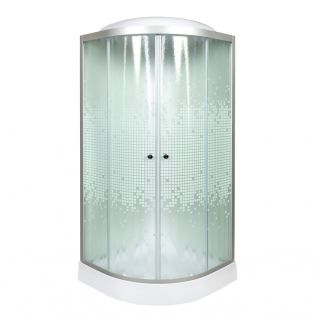 Душевая кабина Deto L 909 с гм. и эл. 90х90х215 см