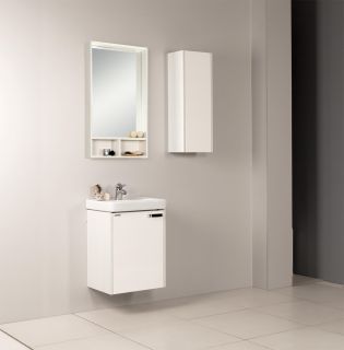 Зеркальный шкаф Акватон Йорк 50см белый/выбеленное дерево 1A170002YOAY0