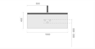 Тумба под раковину Armadi Art Quatro 790-M1-100-OA-A 100 см чёрный/антрацит