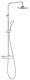 Душевая стойка Kludi Logo Dual shower system с термостатом хром 6809505-00