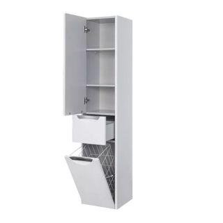 Шкаф-колонна Акватон Сильва левый дуб полярный 1A215603SIW7L