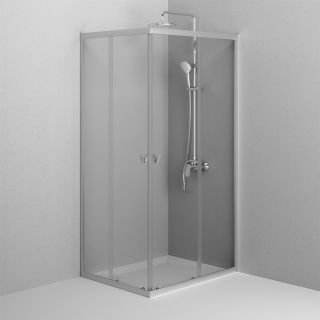 Душевой уголок AM.PM Sunny W87G-403-10080-MT профиль серебристый 100х80 см