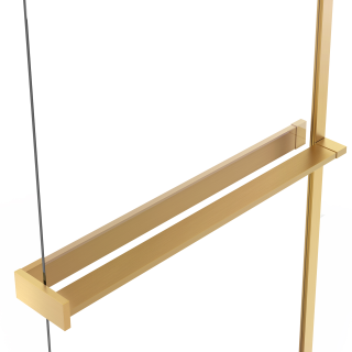 Душевая перегородка Vincea Walk-In VSW-1HR100CGG, 1000*2000, матовый золотой, стекло тонированное