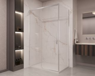 Душевой уголок Vincea Stella VSR-1ST9013CL, 1300*900, хром, стекло прозрачное