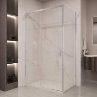 Душевой уголок Vincea Stella VSR-1ST9014CL, 1400*900, хром, стекло прозрачное