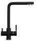 Смеситель для кухни Ulgran Classic U-016-308 с дополнительным краном для питьевой воды чёрный
