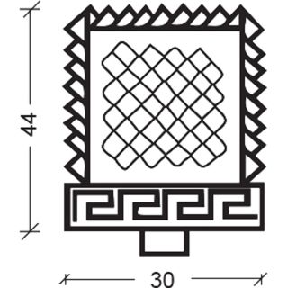 Декоративная ручка для мебели Armadi Art Crystal золото 821-G