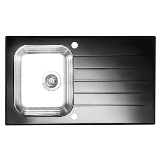 Кухонная мойка Alveus 1099450 Glassix 10 черная 86x50