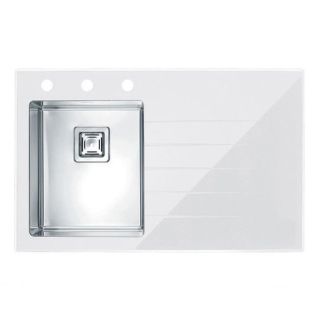 Кухонная мойка Alveus 1099634 Crystalix 10 белая 86x54 левая