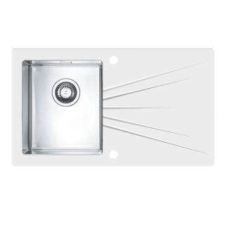 Кухонная мойка Alveus 1102771 Karat 10 белая 86x50 левая