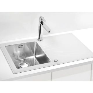 Кухонная мойка Alveus 1123795 Karat Up 10 белая 86x50 левая