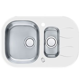 Кухонная мойка Alveus 1123816 Wave Up 30 белая 76x50