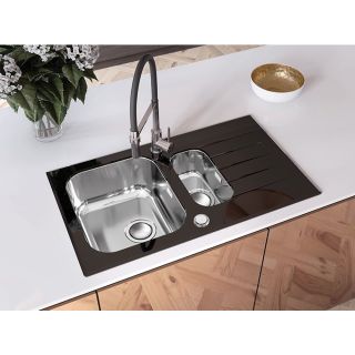 Кухонная мойка Alveus 1123822 Glassix Up 20 белая 86x50