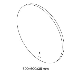 Зеркало Am.Pm X-Joy M85MOX40601S с  LED-подсветкой