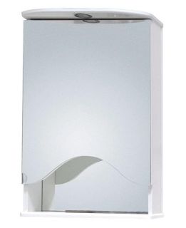 Шкаф-зеркало с подсветкой Onika Лидия 205003 левый 50см белый