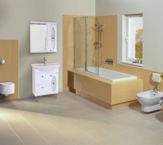 Шкаф-зеркало с подсветкой Onika Кристи 206536 правый 65см белый