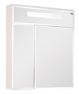 Шкаф-зеркало с подсветкой Onika Сигма 207016 70см белый
