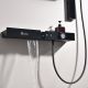 Душевой комплект Black&White Gravity 9025NMB с термостатом чёрный матовый