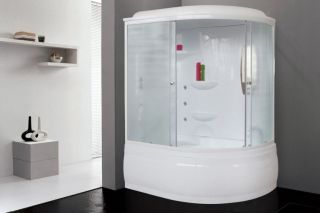 Душевой бокс Royal Bath ALP левый стекло матовое 140x95см RB140ALP-C-L