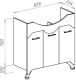 Тумба под раковину Bellezza Дрея 85см белый 00000010102
