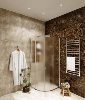 Душевой уголок Agger A01-080MCR/G без поддона 80х80, стекло матовое