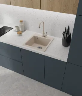 Мойка кухонная GranFest URBAN 245 белый