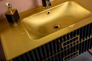 Раковина Armadi Art Monaco 100см золото 852-100-G