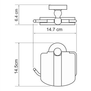 WasserKRAFT Держатель туалетной бумаги K-7725