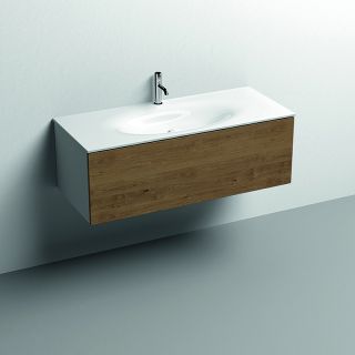 Тумба под раковину Kerasan Shape 120 9325K3 подвесная Дуб Белый