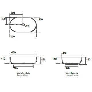 Раковина Kerasan Nolita 534375 Бургундский матовый 60 см