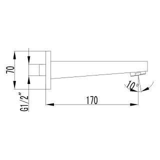 Излив для смесителя Lemark LM4381C