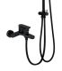 Душевая система Agger A0293544 смеситель с изливом, черный