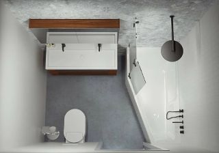 Акриловая ванна Riho Rethink Space B116001005 L 180х110см белый