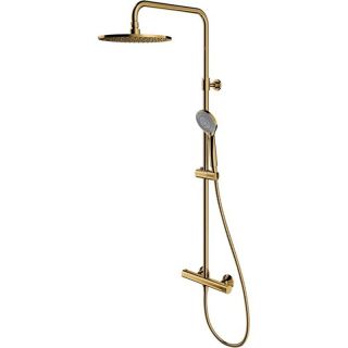 Душевая стойка Omnires Y с термостатом золото Y1244LUXLGL