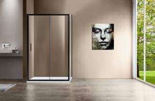 Душевой уголок Vincea Garda VSR-1G8013CLB 130x80 см