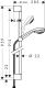 Душевой гарнитур Hansgrohe Crometta 85 Vario/Unica Crometta 27762000 штанга 900 мм