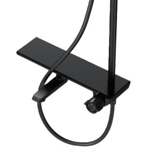 Душевая стойка Am.Pm Gem F0790722 с ванно-душевым смесителем-полкой чёрный