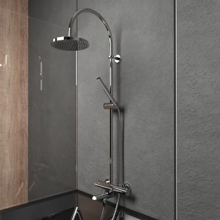 Душевая стойка Paini Cox 78CR687TH1KM с термостатом хром