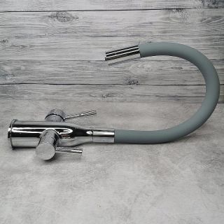 Смеситель для кухни Frap F4396 Хром Серый